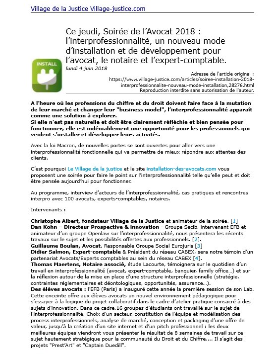 Lacourte Et Associes On Twitter Intervention De Thomas