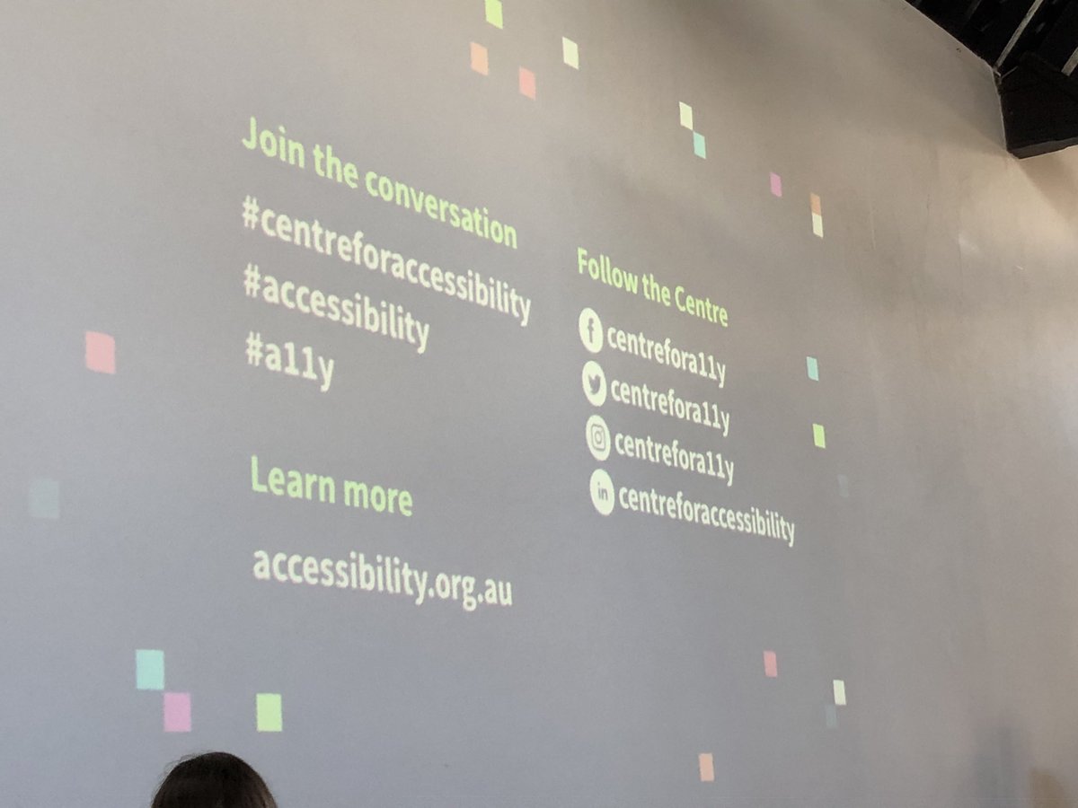 Social media info about Centre for Accessibility.