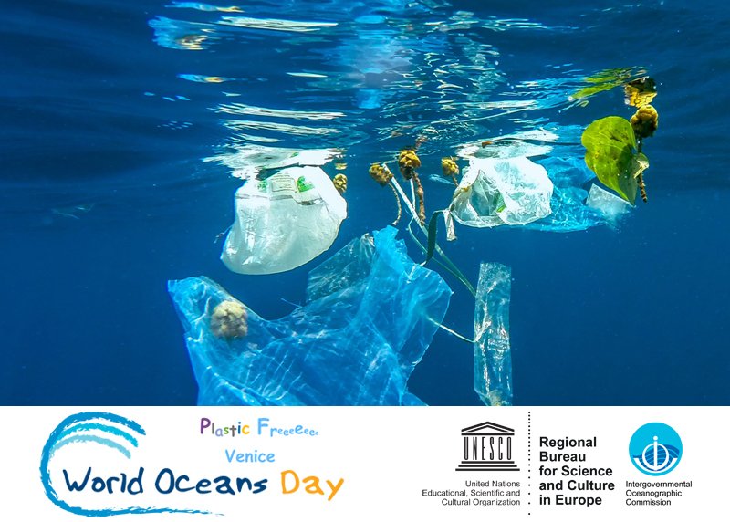 UNESCOVenice's tweet photo. Save the dates : 8-9 June, #Venice &amp; #Lagoon 
#Plastic Free Venice initiative with the aim to raise public #awareness on the impact of abandoned plastic waste @UNESCOVenice @IocUnesco 
Webpage: https://t.co/G5gvLA2cBQ
Programme: https://t.co/lHrzYQvx6M https://t.co/HYBHJ6NXx2