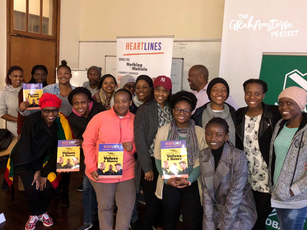 HeartlinesZA's tweet photo. βMoney is a horrible master but a great servant.β
Great #MoneyAndValues session eRhini with #TheGrahamstownProject ππΎ
What are your money values? https://t.co/r5gNEVUzss