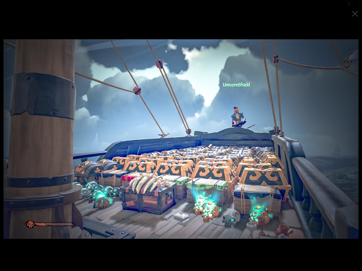 RainbowPunkMike's tweet photo. 🦄Had so much fun playing @SeaOfThieves tonight with @UnicornJessa
🦄Look at all that loot!
🦄#SeaOfThieves #bemorepirate #tslrt #noticemesenpai #supportsmallstreamers #mixer #mixerweek #twitch #twitchstreamer
🦄https://t.co/TZMAVCLpOr https://t.co/FK7IQVGpzr