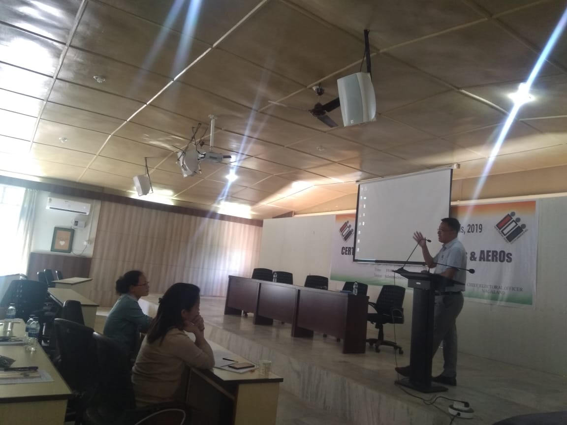 ceonagaland's tweet photo. Special summary revision of photo electoral rolls,2019.

Certification Programme of EROs and AEROs. 

#ceo
#ceonagaland https://t.co/dulB4YNZml