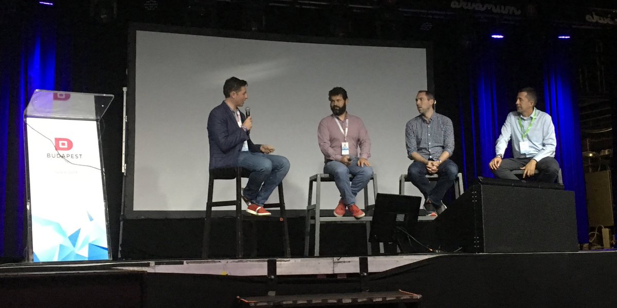 IldikoVancsa's tweet image. A panel discussion with @jbryce @kmarc @GergelyCsatari and Zsolt Hargitai exploring Open Infrastructure at @OpenStackCEEDay