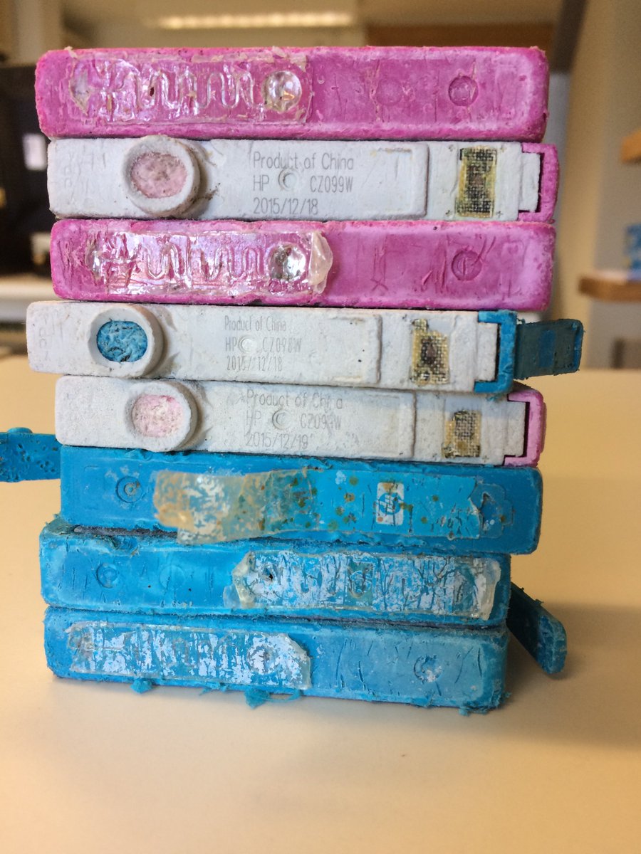 CathPieper's tweet image. Yes! actually there are quite a few that keep washing ashore in our whole archipelago, during different times all over the year! I keep track of them. This is is picture of some #HPcartridges that I have. thanks for your interest :)