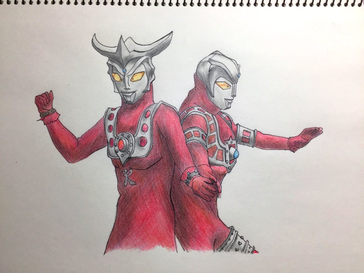 Libro 大好きなヒーロー ウルトラマンレオ アストラ 絵描きさんと繋がりたい 色鉛筆 イラスト アナログ絵 アナログ絵描きさんと繋がりたい