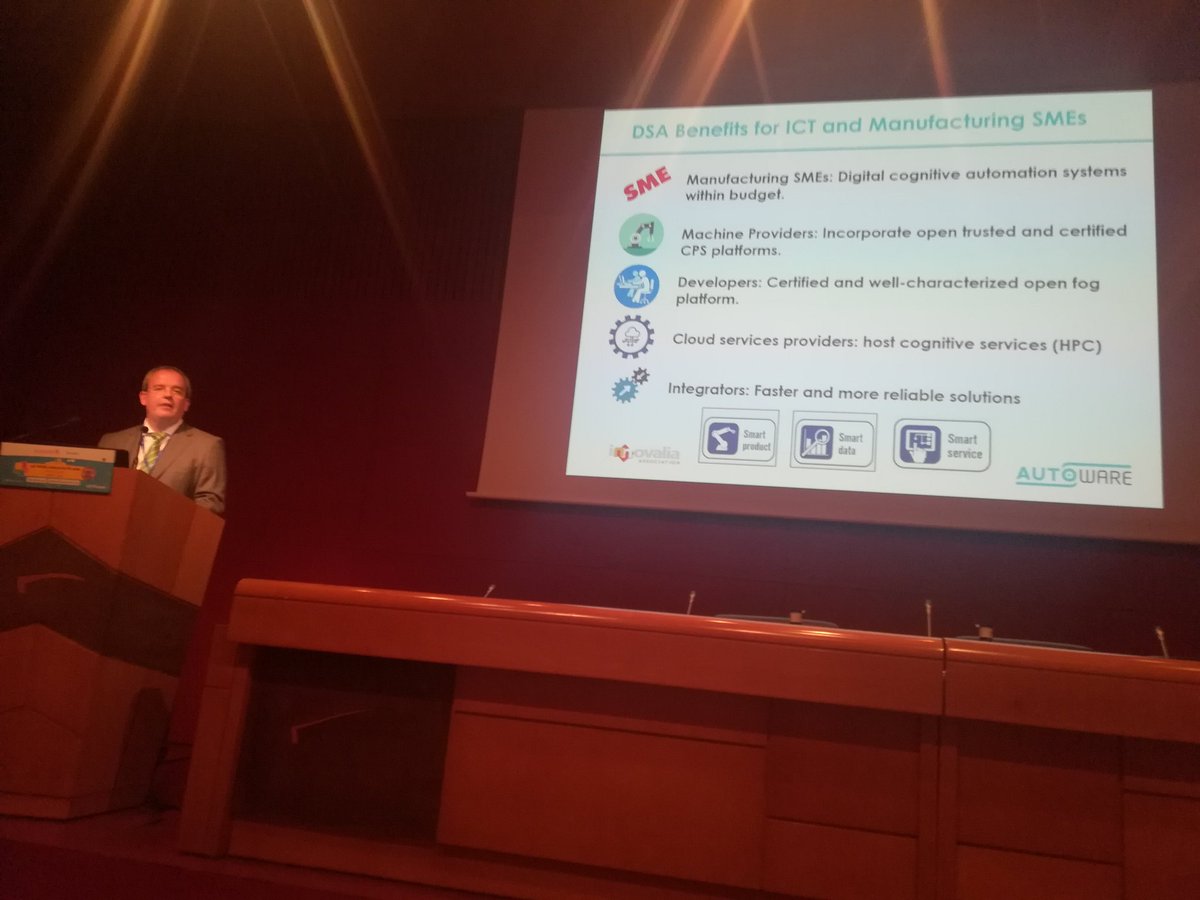 GRositsa's tweet photo. #IoTWeek2018 - Digital Shopfloor Alliance developing a #Platform for manufacturing. Benefits for all #SME #developers #integrators #serviceproviders https://t.co/27u368fgLu