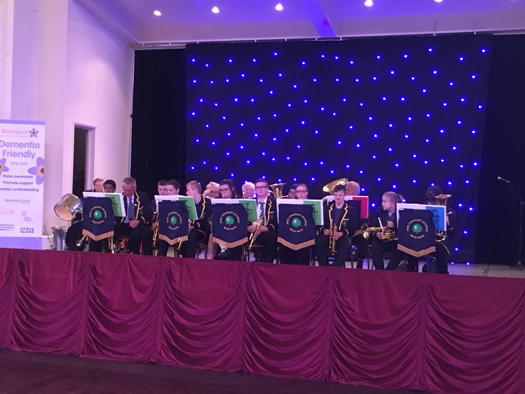 PublicHealthBpl's tweet photo. And we are off!! Park Community Academy Band starting off Dancing with Dementia event #DwD2018 @BpoolCouncil @ParkSchoolBPL https://t.co/LSUtO3k0Qj