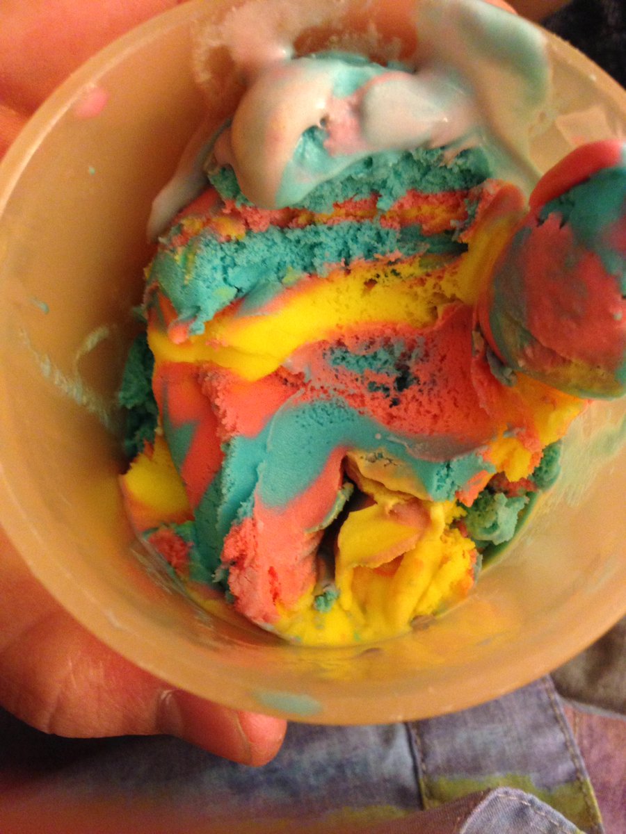 Whoever invented Playdough Ice Cream is my new favorite person to ever live!

Best late night snack ever! 🍦🥄
#childhoodfavorite