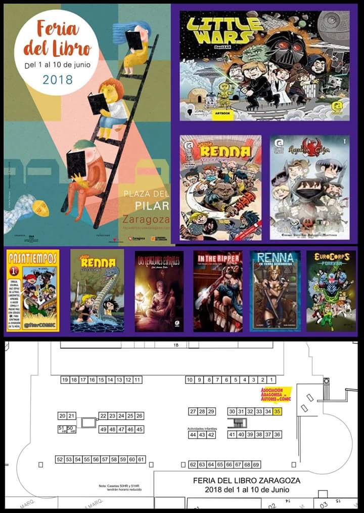AfterCOMIC's tweet photo. Os recordamos que a lo largo de toda esta semana, nuestro catálogo estará a vuestra disposición en la #FeriadelLibro de #Zaragoza, en el stand de la @AAAComic. #comic #afterbooks #Littletoons https://t.co/Swpq5lVVHU