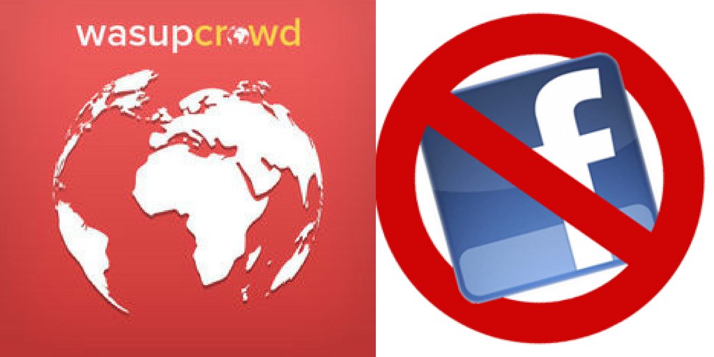 WasUpCrowd's tweet image. WasupCrowd a social media better then facebook . Don’t Like FB then Ditch It – WasUpCrowd is for You.Ditch FB for Something More Awesome! Experience Better Social Networking! #socialmedia #againstfacebook #facebookcomprtitor