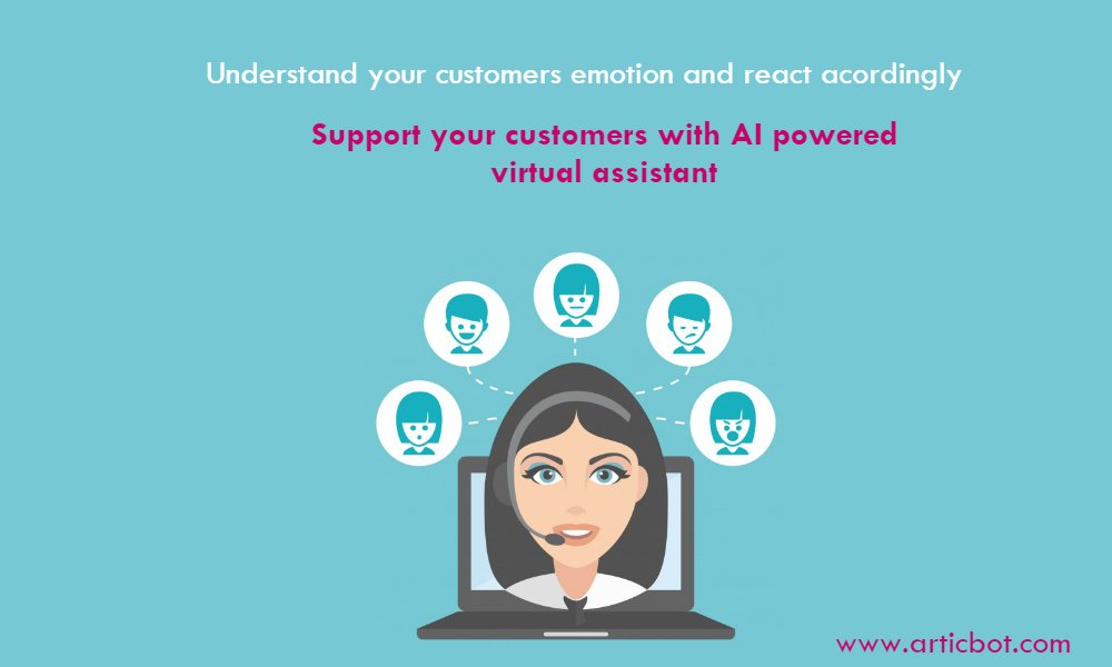 articbot's tweet photo. Articbot deep intelligence understand your customers emotion and reacting accordingly .
Articbot- AI powered virtual assistant for customer support.
https://t.co/v16WlMDfKn https://t.co/ankgK4natV