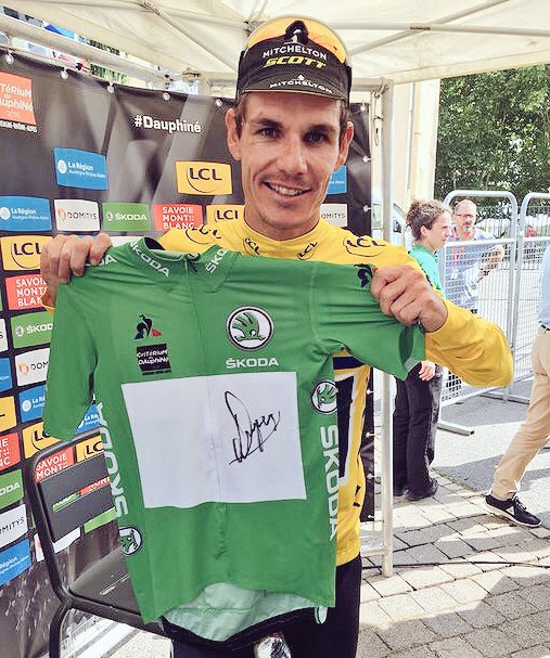 🇫🇷 <a href="/dauphine/">dauphine</a> - Étape 2

Follow + RT ce tweet pour tenter de remporter ce maillot vert Skoda <a href="/WeLoveCyclingFR/">Škoda We Love Cycling France</a> dédicacé par Daryl Impey 

#SKODAWeLoveCyclingFR