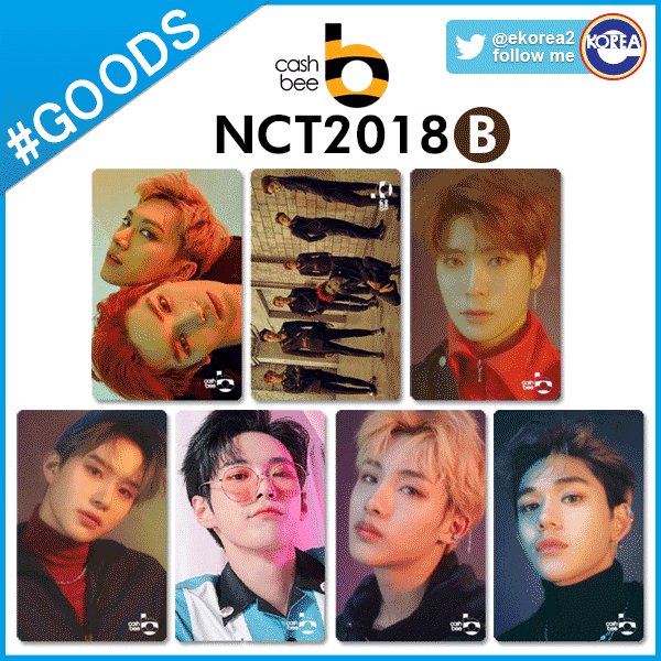 eKOREA2's tweet photo. 🌈新商品🌈

#NCT2018 #cashbee Card

韓国🇰🇷で使える交通カード🚇✨
旅行の必需品ですよね😍✈️

種類もたくさん🍎
ネコポスで送料無料😺

ご予約はこちら💁‍♀️💕
A⇒https://t.co/W9cqCelZoh
B⇒https://t.co/F4bxMXcOYP
C⇒https://t.co/o4XhzKz2vv

#SMTOWN #SUM #NCT_U #NCT_127 #NCT_DREAM https://t.co/YfzBVxU1vj