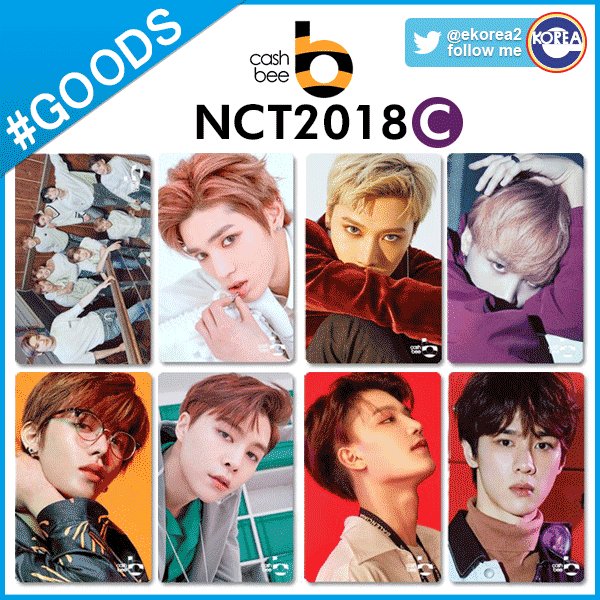 eKOREA2's tweet photo. 🌈新商品🌈

#NCT2018 #cashbee Card

韓国🇰🇷で使える交通カード🚇✨
旅行の必需品ですよね😍✈️

種類もたくさん🍎
ネコポスで送料無料😺

ご予約はこちら💁‍♀️💕
A⇒https://t.co/W9cqCelZoh
B⇒https://t.co/F4bxMXcOYP
C⇒https://t.co/o4XhzKz2vv

#SMTOWN #SUM #NCT_U #NCT_127 #NCT_DREAM https://t.co/YfzBVxU1vj