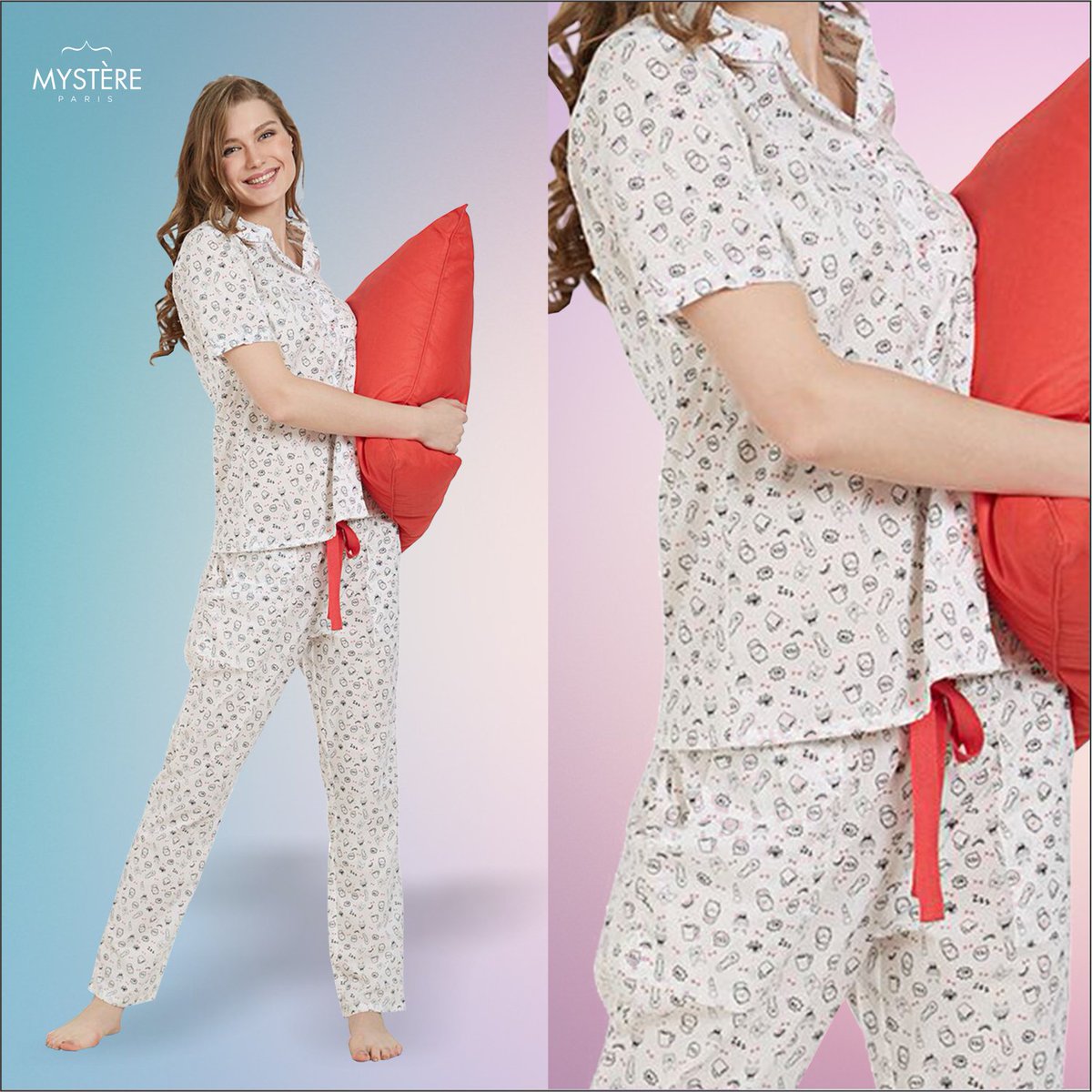MystereParis's tweet photo. #Classic #Shirt #PyjamaSet from #MystereParis is all you need to end your tiring day. Shop at https://t.co/DNGZac5hvf for a #cozy night.
#SpringSummer #pyjama #pyjamabuddies #cute #stylish #trendy #summer #fashion #comfortable #ootd #shoppping #stylepartner #stylefile #gorgeous https://t.co/wYhmjQaEQ0