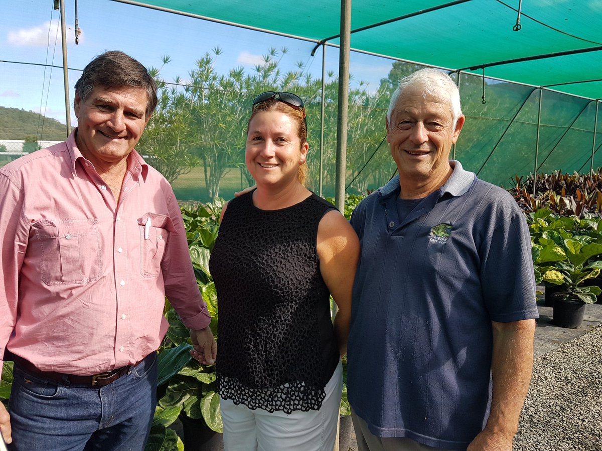 Good to be working with Greg Edwards, Senior Agronomist, Elders and Peta and Ian from Crystal Waters Nursery, Gold Coast  - a nursery that suffered massive impact from Cyclone Debbie, now strengthened for a productive future.