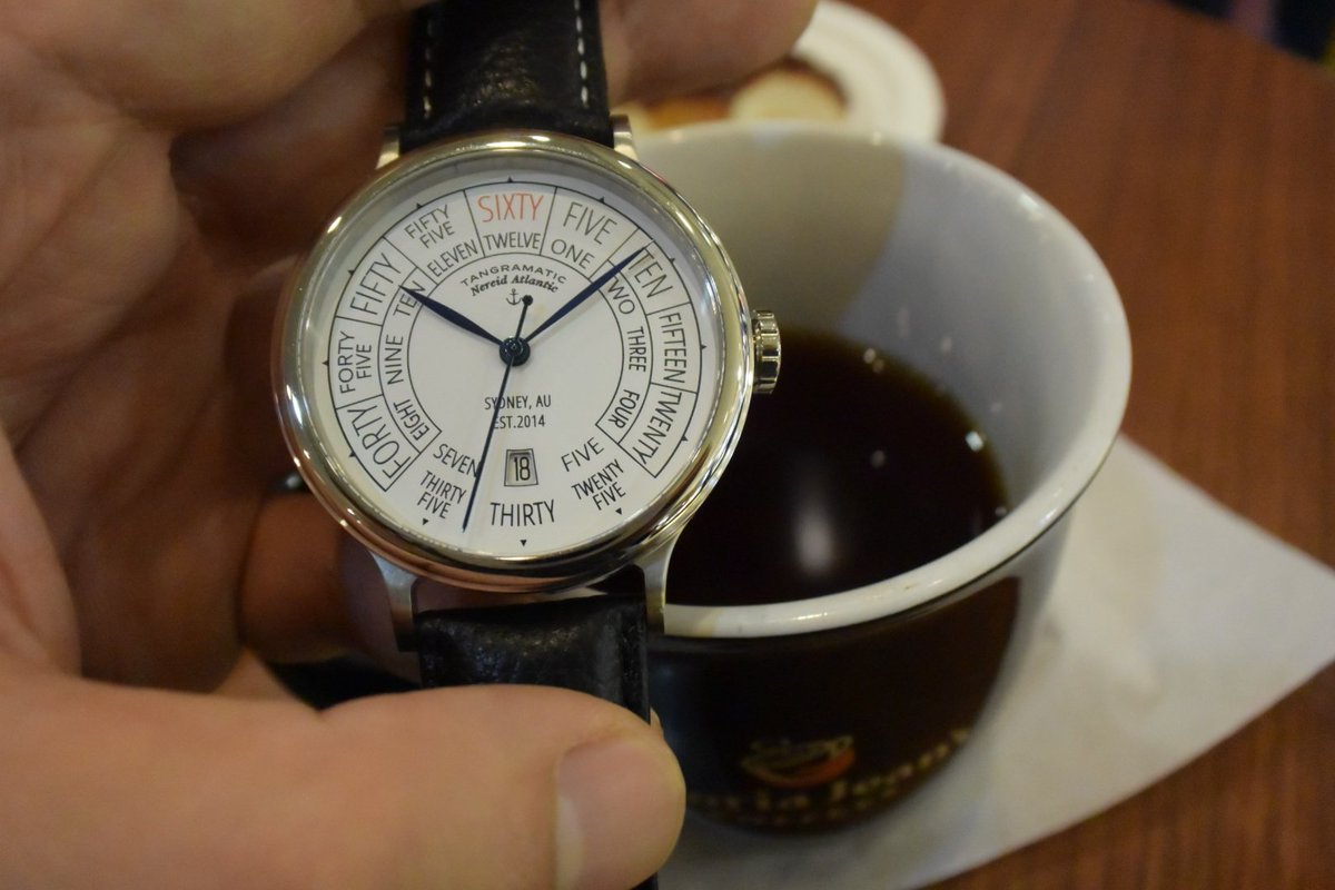 tangramatic's tweet image. Let's have coffee shall we? Ask us about this watch! #wristshot #coffee #watchnerd #watchoftheday