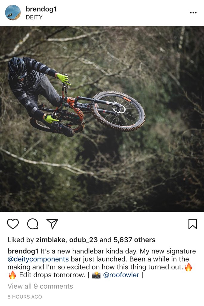 mt_mtb's tweet photo. Mr slow aka @brendog_1 is releasing a new handle bar Tomorrow. We have the sneak peak for you here. https://t.co/2xsOpjNaDW