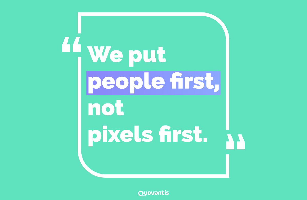 Quovantis's tweet image. #DesignPrinciple One - Good #design solves users’ problems and it can only be created if we were in sync with the goals of the users, their operating context, and their #mentalmodels
So we always put PEOPLE first, not PIXELS first.
Full post here- bit.ly/2JdcEun