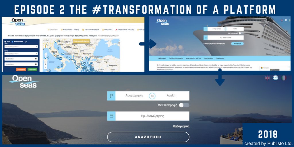 Then came the OpenSeas booking Platform. Check it out at openseas.gr. To be continued...
#openseas #DigitalTransformation #bookingplatform #publisto