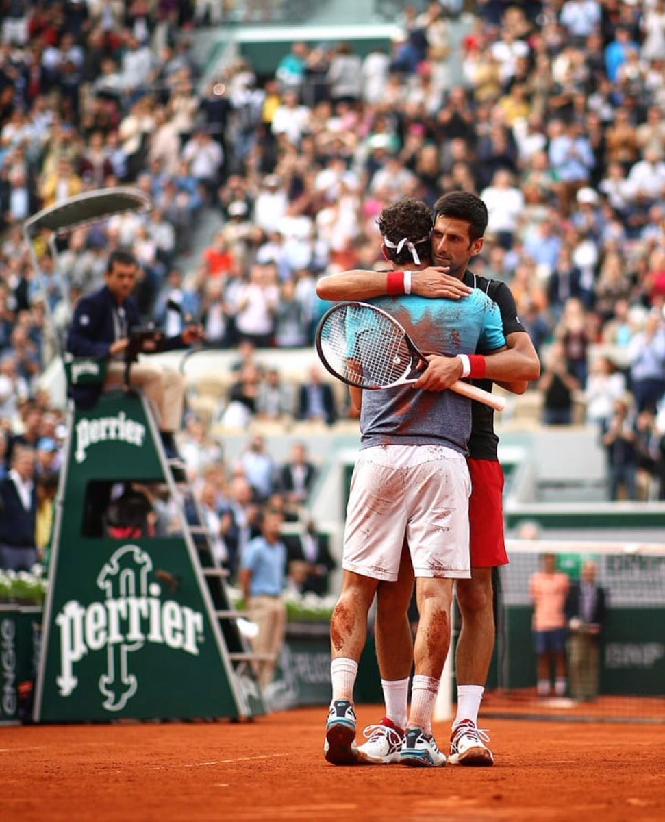 DjokerNole's tweet image. Congratulations to Marco on his strong performance. Thank you Paris, thank you @rolandgarros 🙏❤