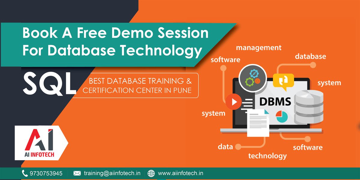 aiinfotechno's tweet image. Become An Expert In Database Technologies.
To Register For A Free Demo Session Call Us On +91-8530156266
Visit Us aiinfotech.in
#DatabaseCourse #Informatica #BigDataHadoop #HadoopCertification #ITCoursesInPune #ShortITCourses #TableauReportingCourse #OnlineTraining