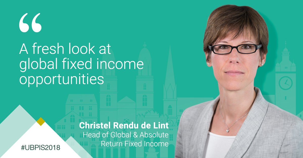 UBP_Group's tweet photo. #Christel_Rendu_de_Lint kicks off the event: "Strong growth is expected to bring inflation back to central banks’ targets. There has been some success in the US, but not yet in the euro area" #UBPIS2018 #fixedincome #FederalReserve #ECB #monetarypolicy https://t.co/64PLozu9MZ