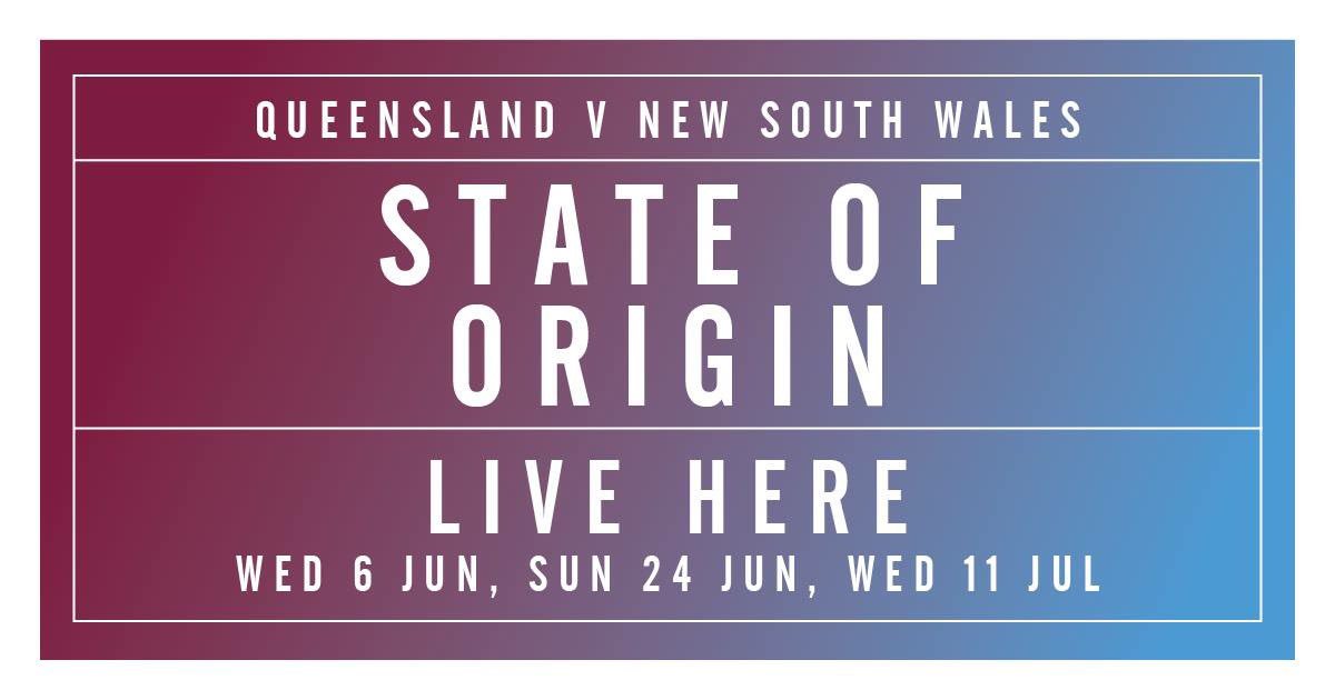 SportsBandgrill's tweet photo. We are showing all three #StateOfOrigin games LIVE in all of our bars! 🏉

Book now:
https://t.co/1E0smBlfcm https://t.co/LwnTe8YX66