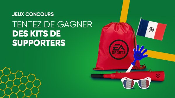 Fnac's tweet image. JEU CONCOURS 🎁|#FnacFoot 
Préparez-vous pour la plus grande compétition de ⚽ !
Aujourd&apos;hui tentez de gagner des kits de supporters 🇫🇷 avec @EA_FIFA_France. ➡ Pour participer &amp;gt;&amp;gt; RT + Follow @Fnac.  😃