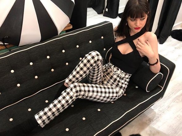 Collectif Clothing on Twitter: "@sarahdabboussy working our penny top. She brings style, sass and the perfect Jane gingham trousers to match! // Image stockist @kisskissbangclothing #collectif #collectifclothing #vintage #retro #gingham #
