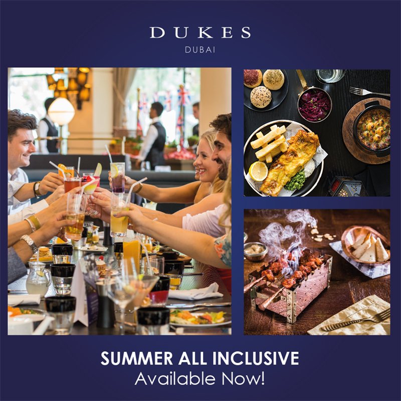 All Inclusive offer is now available at DUKES DUBAI! For reservations, please call +971 (4) 455 1111 or visit our website: dukesdubai.com