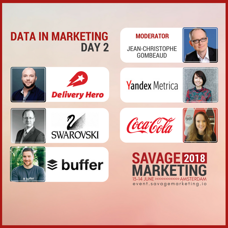 savage_int's tweet photo. Data in Marketing experts - Day 2, Savage Marketing 2018 - include @deliveryherocom, @yandexcom,  @sabinavanwijk, @Henrik_Schulte, and @Ashread_. The track will be moderated by @magicjc 
#SeeYouInAmsterdam #SavageMKTG #DigitalMarketing #DataScience #DataInMarketing #MKTG https://t.co/tk9o13bAaB