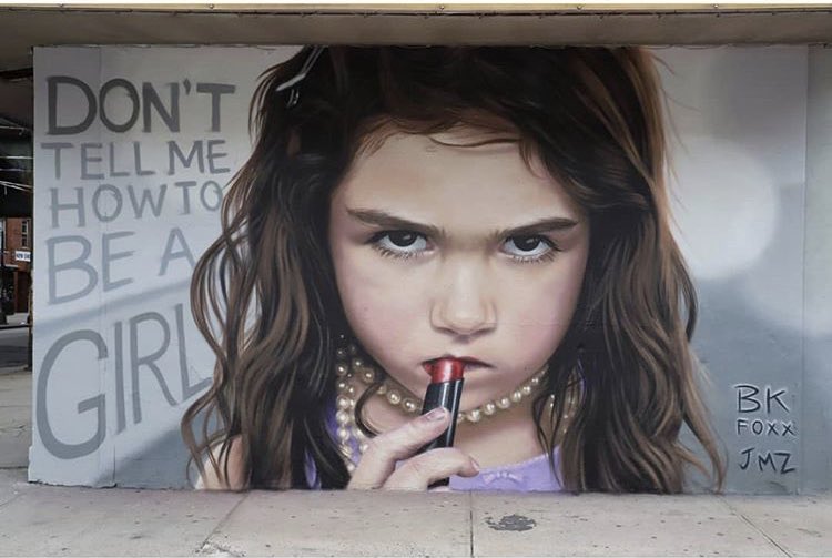 Ginger_ajm's tweet photo. “Don’t tell me how to be a girl”

#Streetart in #Bushwich NYC
by Bkfoxx https://t.co/PKDpDz7zAb