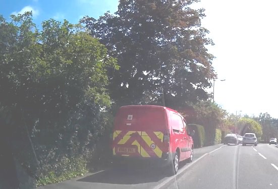 KnutsParking's tweet photo. @RoyalMail Seriously! Have a word with your driver please #Pavementparking Moor Lane, Woodford, Stockport yesterday 14.05 https://t.co/Iv9padlwXC