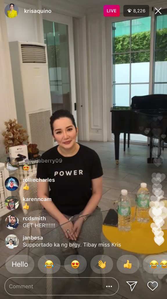 Kris Aquino to Mocha Uson: "Yung sinasabihan mo ko na it's not about me, I'm sorry, but when it is about my mother, it will always be about me."

Story to follow: mb.com.ph