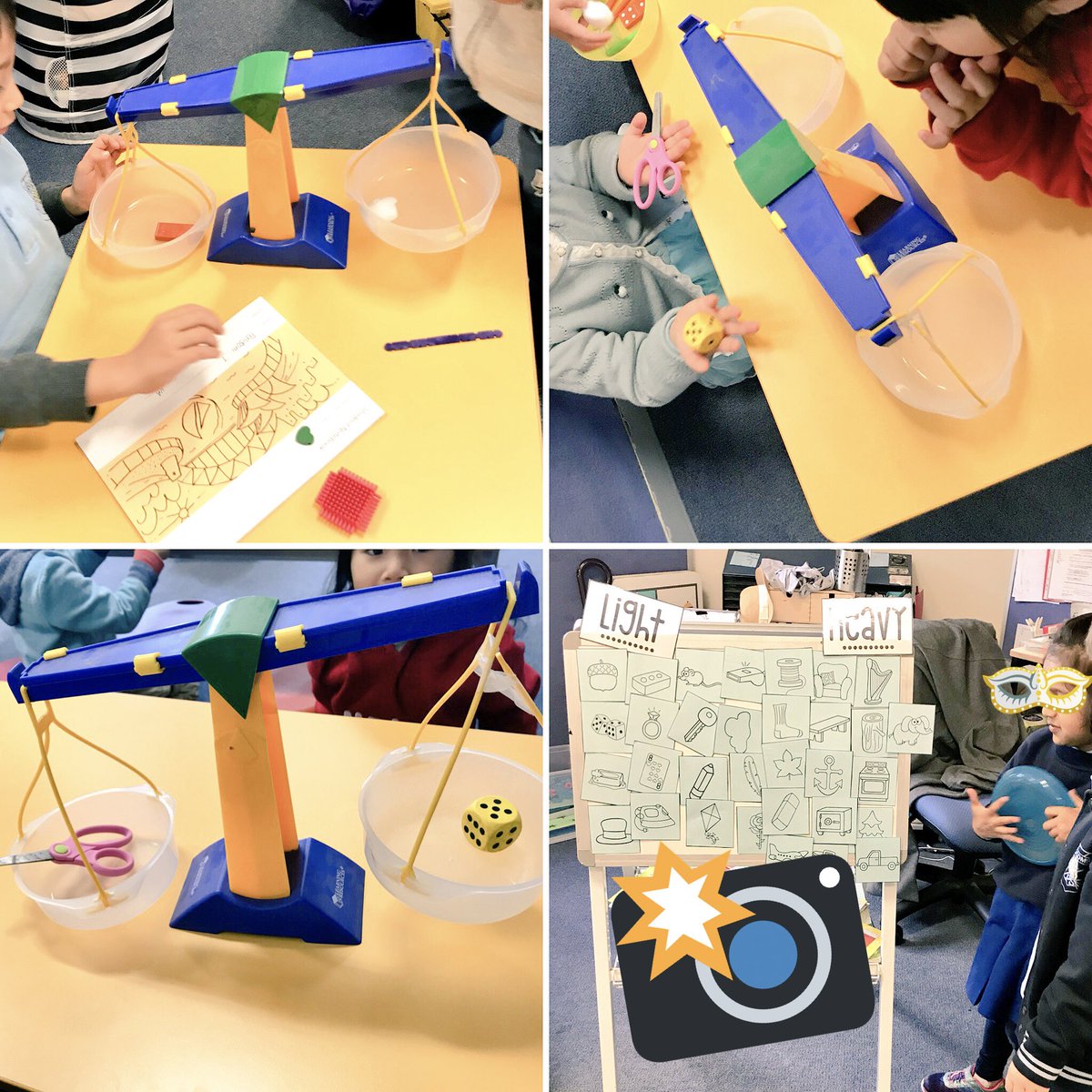 Our learning centres this week is based on mass. KBilby love exploring light and heavy items collaboratively using #HandsOn activities. 👍🏼