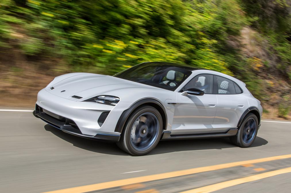 AutoExpress's tweet photo. The all-electric #Porsche Mission E Cross Turismo concept promises 592bhp and 310 miles of range. We take it for a spin… https://t.co/AJkUPKj5dU https://t.co/IkC1pFIqHC