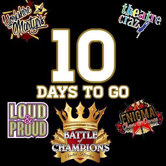ICCheer's tweet photo. Everyone loves it when a countdown gets down to 10, and itβs just 10 days to go! #ukboc #going4ukgold #undisputedAllstarchampion #HelpSpreadTheWord #shareIT #theirCanOnlyBe1CHAMPION #ItsGoingDownatPeterboroughArena2018 #BidEvent #InvitationEvent #WeGotYourBid https://t.co/sQoCgX4nou