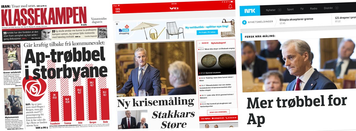Tøff start på dagen for Arbeiderpartiet og partileder Jonas Gahr Støre. nettavisen.no/meninger/gunna…