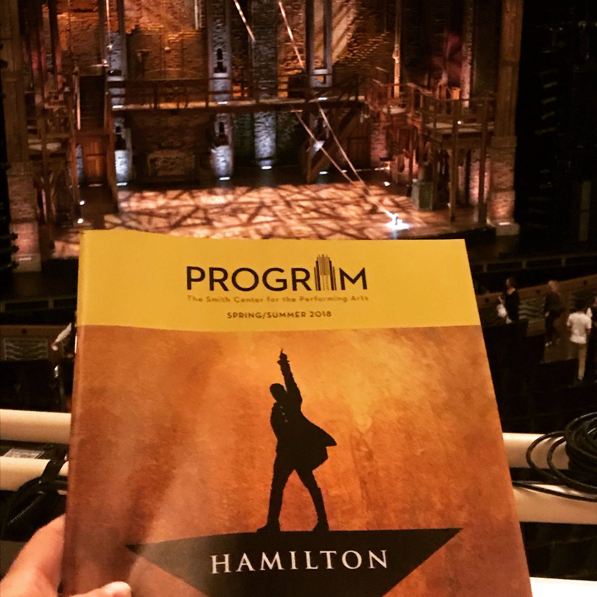 PropTillYouDrop's tweet photo. I’m in the room where it happened!!! #BestAnniversaryEver #Hamilton https://t.co/D29SpJxvp5