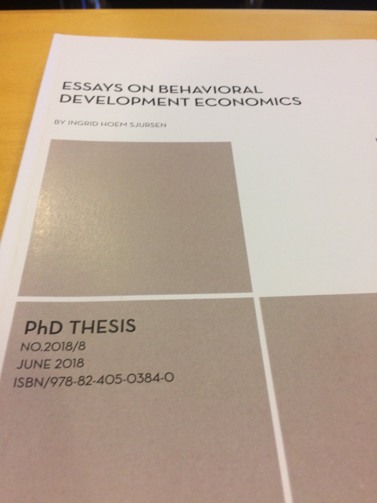 Phd Thesis Behavioral Economics