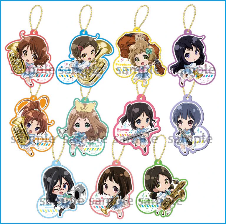 響け！ユーフォニアム アクリルチャーム 全9種セット 京アニショップ！ on X: 