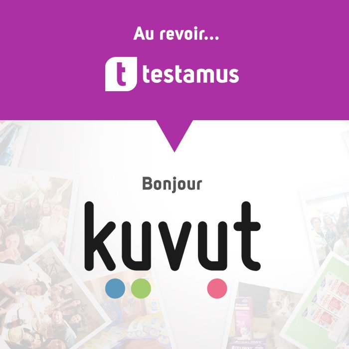 ATTENTION ! #Testamus sera bientôt #Kuvut. Ce compte est provisoire et sera désactivé. Suivez et tweetez avec <a href="/KuvutFR/">Kuvut France</a> pour continuer à tester des produits !
