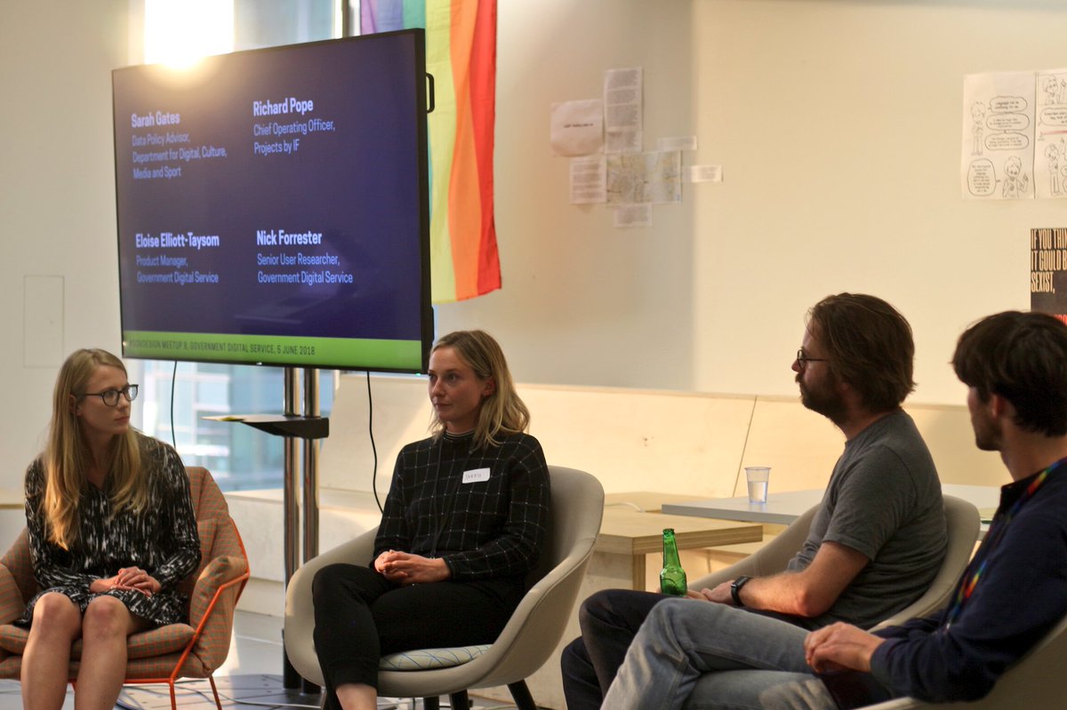 Thank you for joining yesterday’s #GovDesign Meetup on ‘Data + Privacy’!

We closed with a long discussion between <a href="/gates_sj/">Sarah Gates</a> @richardjpope <a href="/nickforrester/">Nick Forrester</a>, led by @eloisetaysom. 

You’ll find the video recordings of their talks up soon. The next meetup will take place on 18 July.