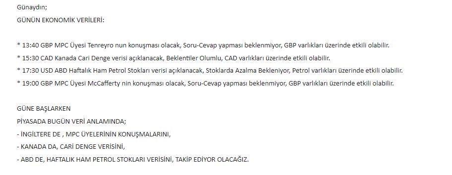 Günaydın Değerli Yatırımcılarım,

Günlük piyasa verilerine aşağıdaki tablodan ulaşabilirsiniz.
#Forex #forextrading #ForexSignal #makemoneyonline