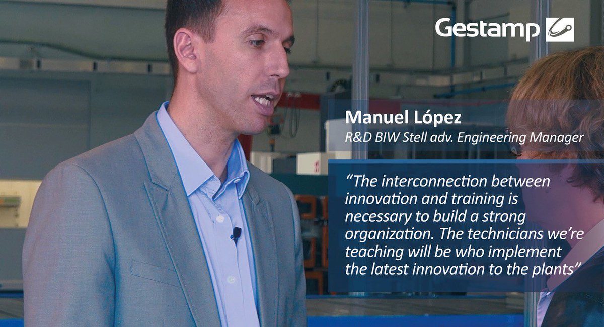 gestamp's tweet photo. #Gestamp is aware that without formation there isn't innovation and viceversa, so this is why we work hard to train properly our staff #TrainingAndInnovation https://t.co/n5WANVG8hJ https://t.co/0exKMlr4ST