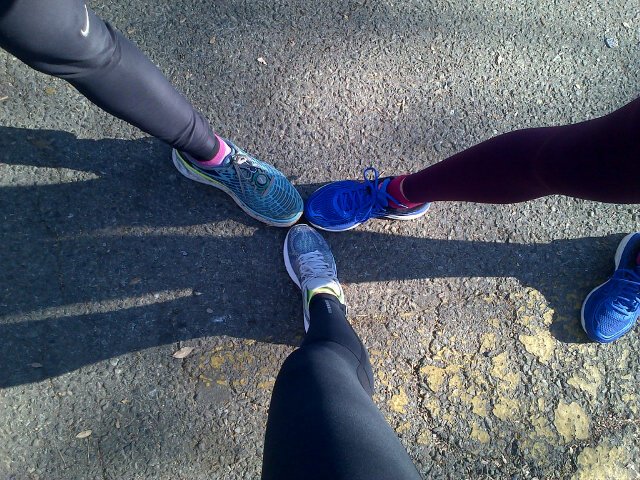 Getting in some #legstretching #kilometres & #warming up in the #sun - #WinterRunning can be a challenge! #runclub