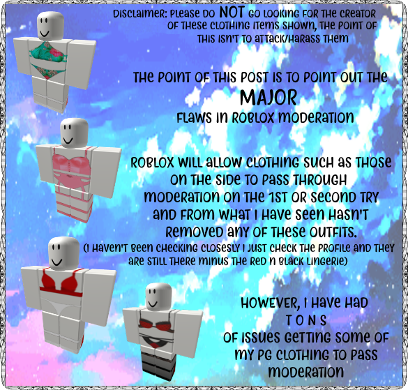Ladymysteries On Twitter The Injustices Of The Roblox Moderation And Roblox Moderation Team Wrongly Banning And Warning People Because The Tos Are So Broad For The Reasons Of Punishing Whoever They Want - flawed roblox
