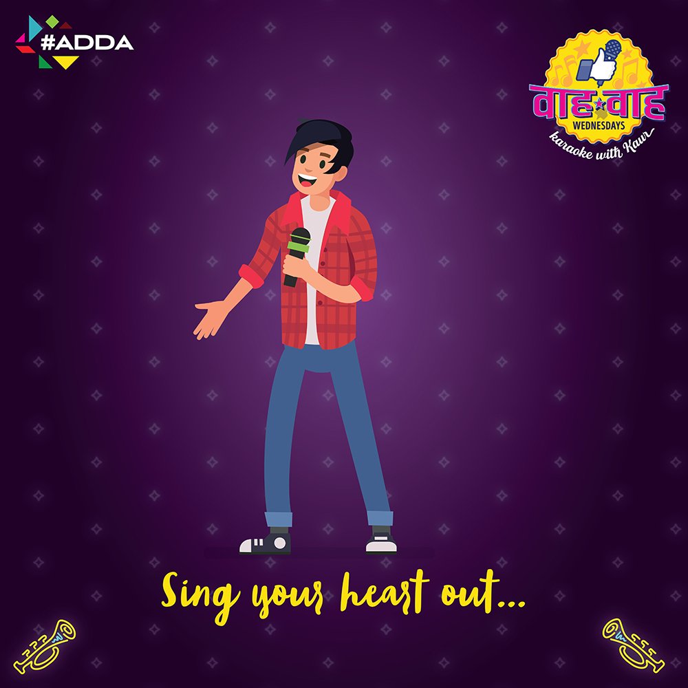 chaloadda's tweet photo. Tonight at #Adda, Sing is King!

#WahWahWednesdays #Wednesday #ChaloAdda #Adda #Fun #Food #Drinks https://t.co/7ahRzELPiw