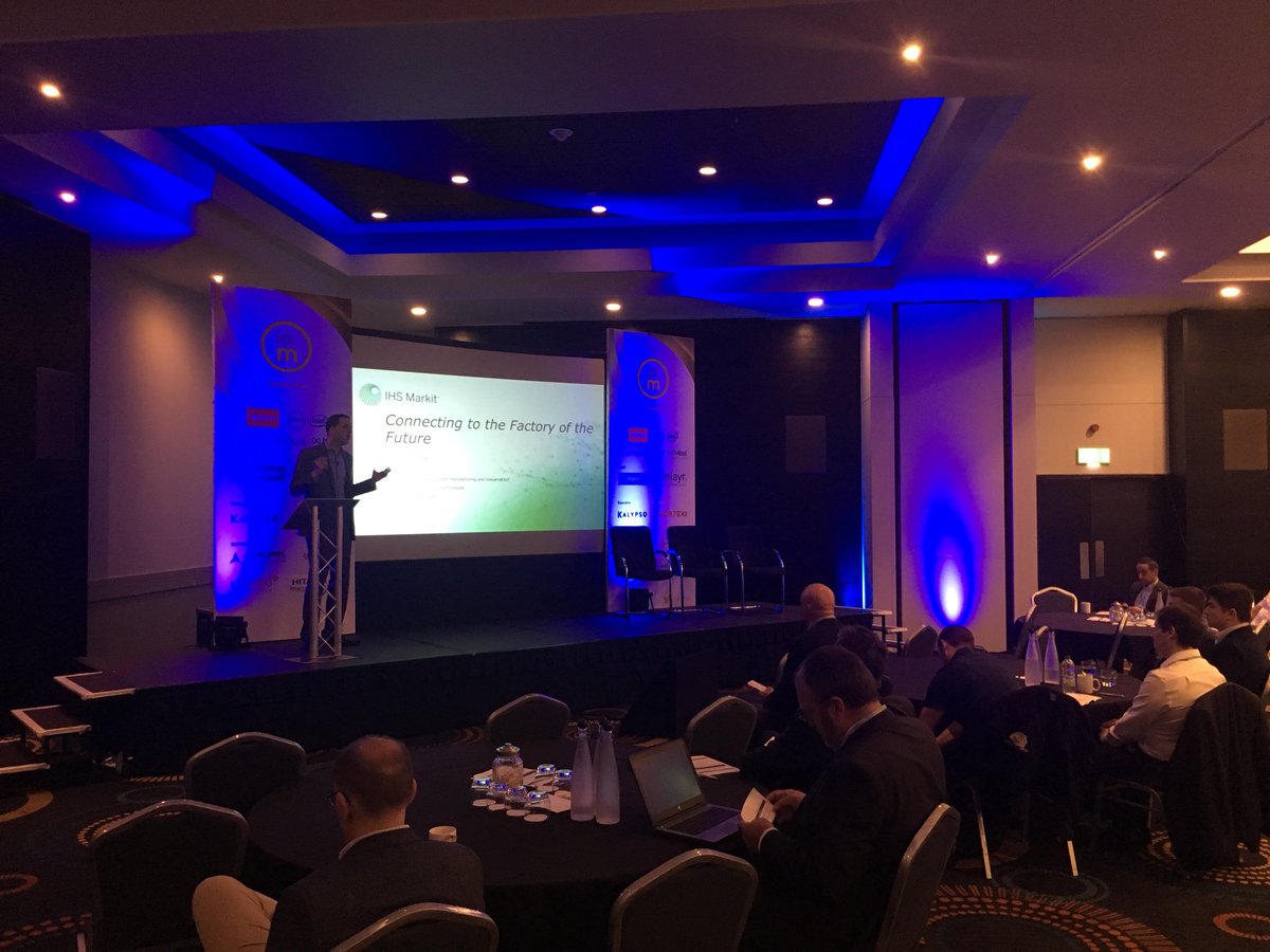 IotSanchez's tweet photo. The Internet of Manufacturing UK Day two kicks off with Alex West from IHS Markit addressing the current status of IIoT in the UK @IoB_Man #IoBMan #IoB_News #IoT #SmartFactories #IoB https://t.co/PDGVDg69b3